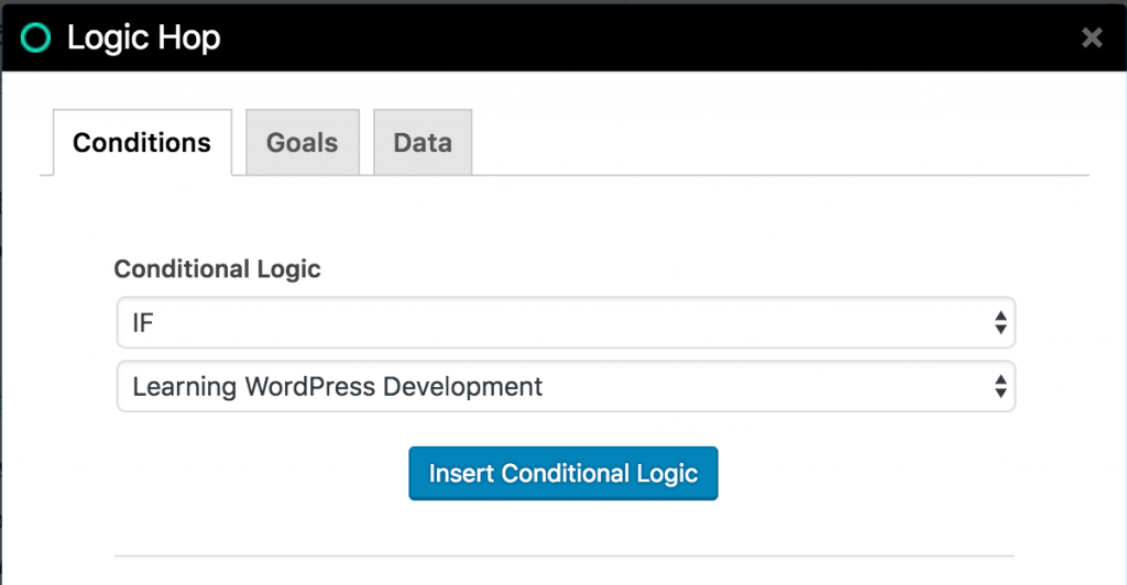 Logic Hop conditional logic