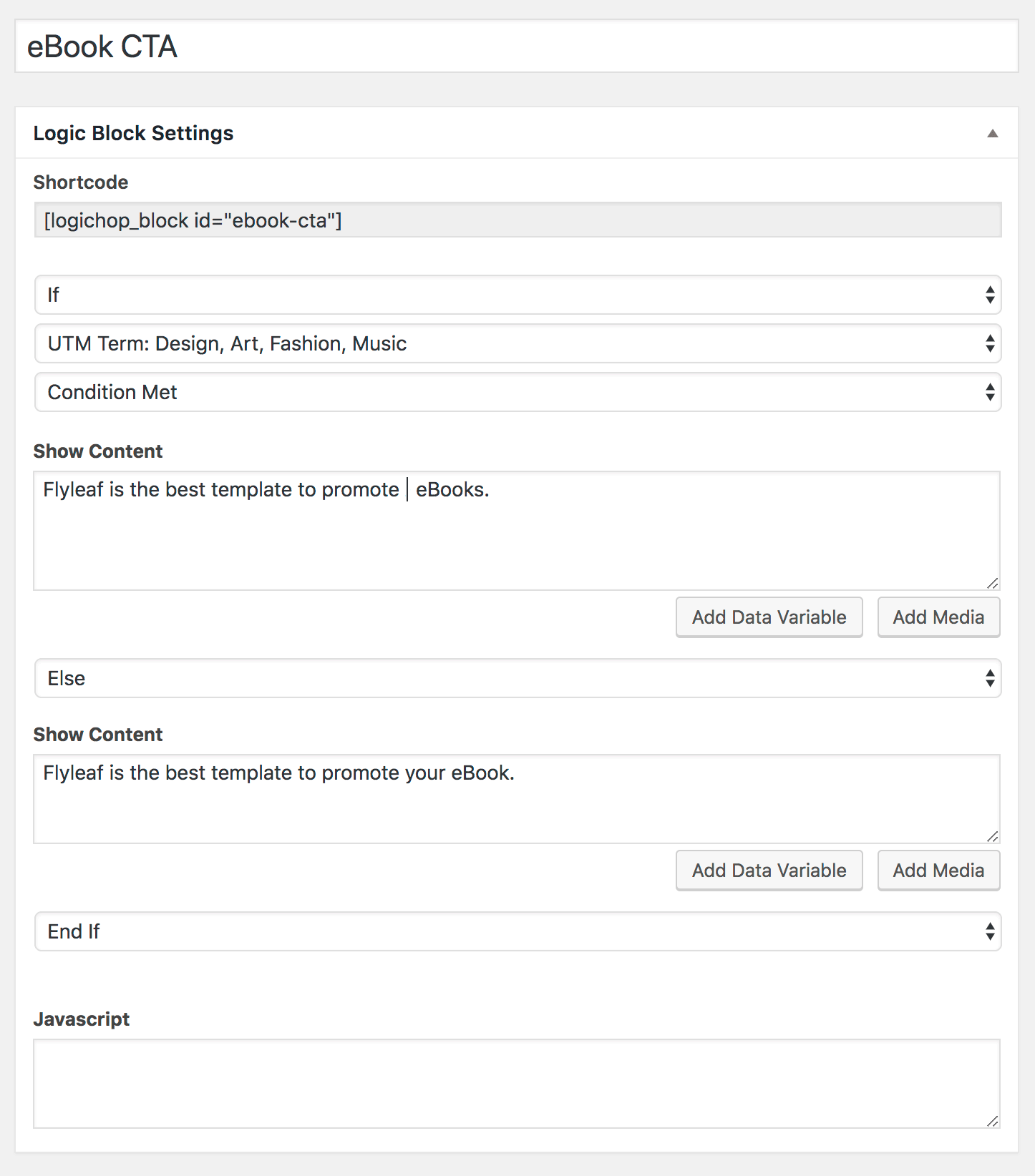 Creating a Logic Block